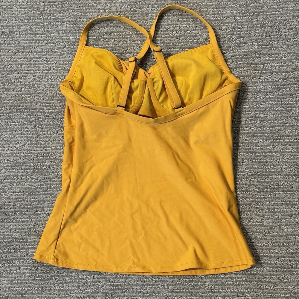 Athleta Twist Up Tankini Top 34D/DD Abyssinia Yellow - Picture 3 of 6